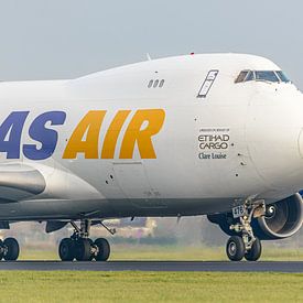 Atlas Air Boeing 747-400F vrachtvliegtuig. van Jaap van den Berg