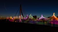 Transparent light on the river Maas in Rotterdam.