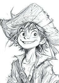 Boundless Dreams – Expressive Pencil Sketch