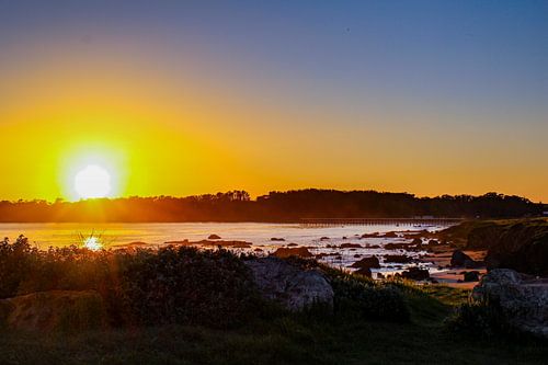 Los Angeles Strand bei Sonnenuntergang