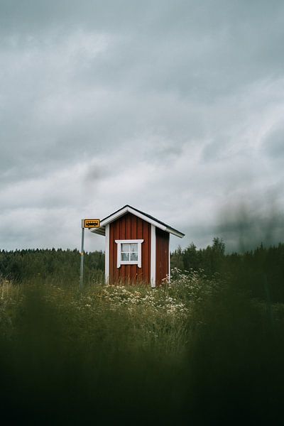 Buswartehäuschen in Finnland von Lone Drifters