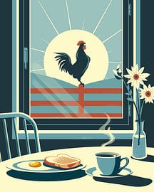 Guten Morgen, das Frühstück ist fertig von Eduard Broekhuijsen