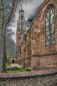 The characteristic Zuiderkerk tower of Enkhuizen by Harrie Muis