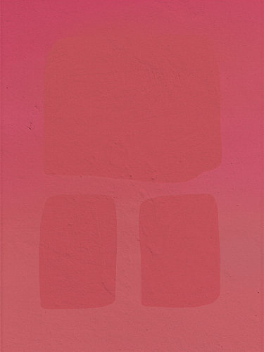 Abstrait moderne : sérénité minimaliste dans des tons rose-rouge ton sur ton