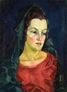 Konrad Mägi - Portrait of Alide Asmus (between 1912 and 1913) by Peter Balan thumbnail