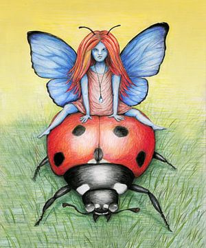 A ride on a ladybug by Bianca Wisseloo
