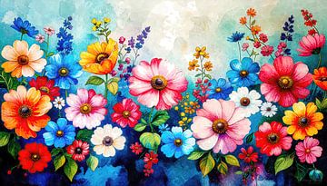 Univers floral en aquarelle sur AidasignArt