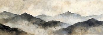Nebel über Bergen