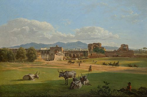 Josef Rebell, De Porta San Giovanni tegen Frascati, 1820