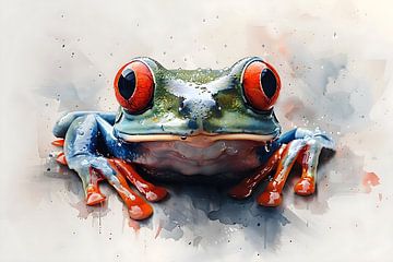Grüner Frosch von PixelPrestige