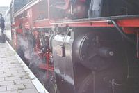 steam train close up