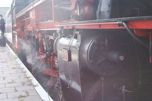 stoomtrein close up