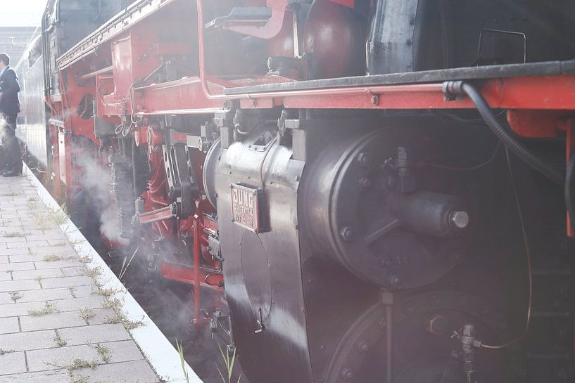 steam train close up by F.H. van Dijk