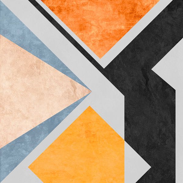 Geometric pattern with triangles 5 by Angel Estevez