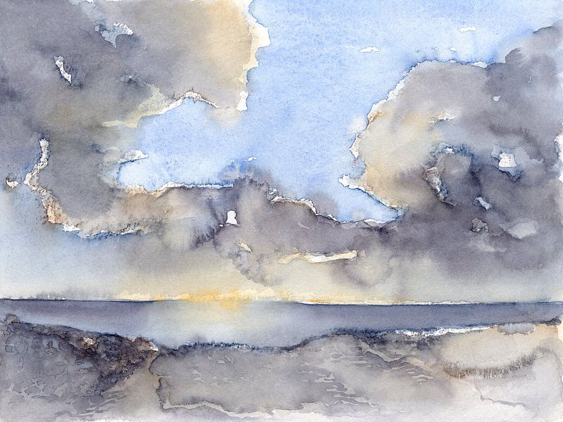 Clouds over the sea 3 by Adriana Mueller
