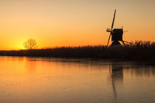 Winters kinderdijk