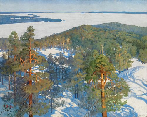 Uitzicht vanaf de Pyynikki-bergkam, 1900, Helmi Biese
