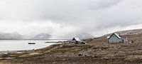 Oude vissershuisjes op Spitsbergen van Marloes van Pareren thumbnail
