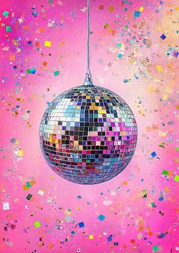 Dansvloerdromen: discobal in pastel van Niklas Maximilian