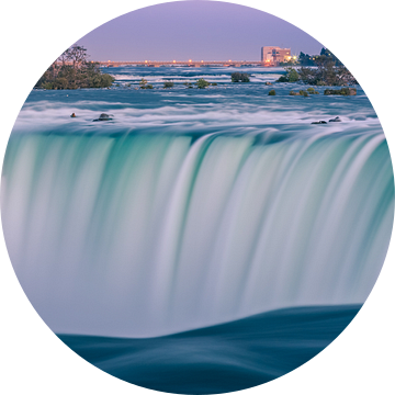 Zonsondergang bij de Horseshoe Falls, Niagara Falls