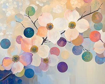Blumenbild | Verträumter Blumenhintergrund von Wunderbare Kunst