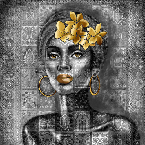 Make it happen in black/white & gold