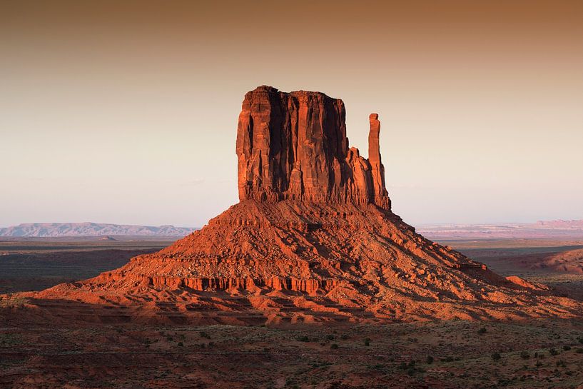 American West - Sunset Red Rock by Philippe HUGONNARD
