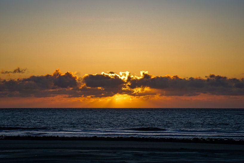 Sonnenuntergang auf Ameland von Emma te Pas