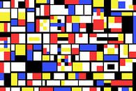 Piet Mondrian Stil abstrakt und nicht-figurativ von Gert Hilbink Miniaturansicht