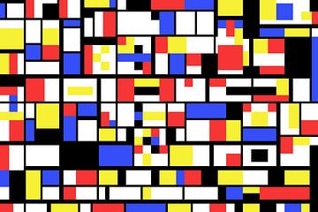 Piet Mondrian Stil abstrakt und nicht-figurativ