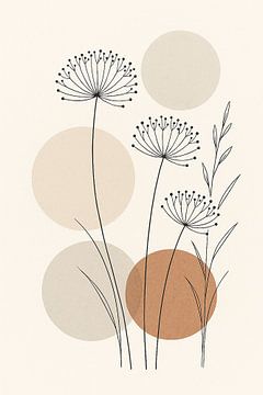 Pissenlits et herbes japandi