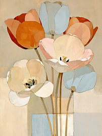Pastellfarbene Blumenpracht von Wall Wonder