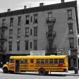 Schoolbus in New York van Gert-Jan Siesling