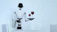 Een robot serveert wijn van Rainer Zapka thumbnail