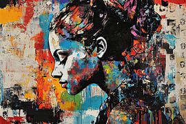 Porträt einer Frau von Blickfänger Gemälde