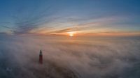 Eierland lighthouse - Texel - in beautiful mist 