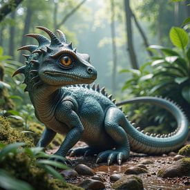 SOLITARIUS – A Small Dinosaur Alone in the Jungle by INFERAURUM