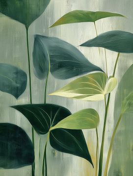 Grünes Blatt von Bert Nijholt