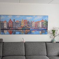 Photo de nos clients: Amsterdam en couleur : une œuvre d'art vibrante par Thea, sur artframe