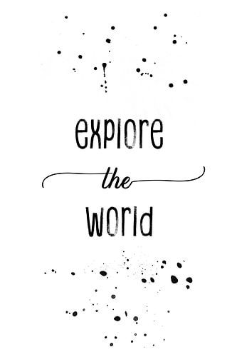 TEXT ART Explore the world