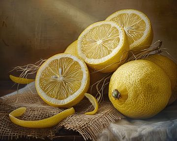 Painting Lemon by Blikvanger Schilderijen