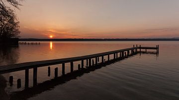sunset at lake Starnberg