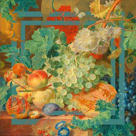 Still life with fruit by Jan van Huysum classic and modern by True Nature Art