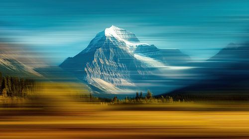 Mount Robson rocky mountains canada panorama timelapse