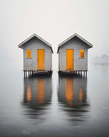Hütten auf dem See