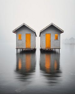 Hütten auf dem See