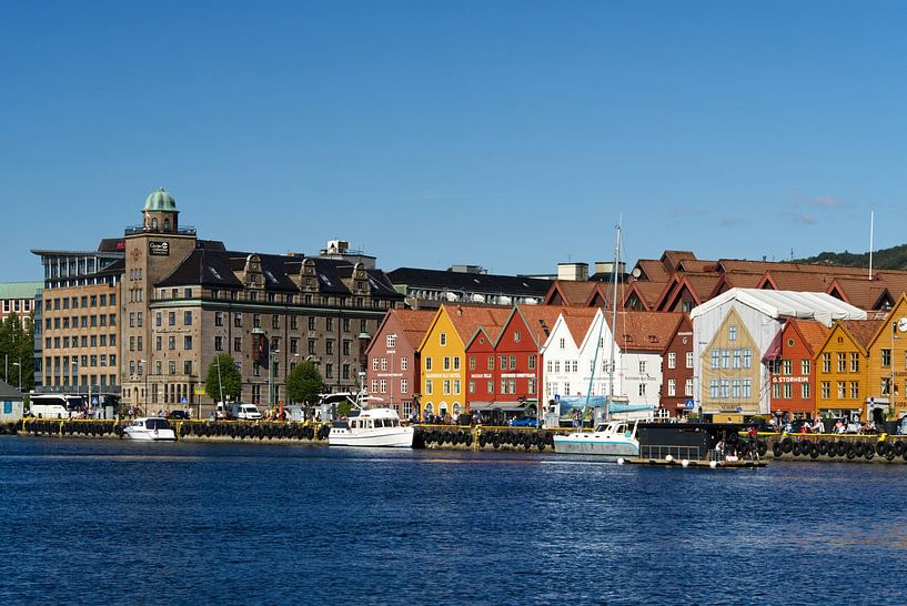 Hanseviertel Bryggen in Bergen, Norwegen von Anja B. Schäfer