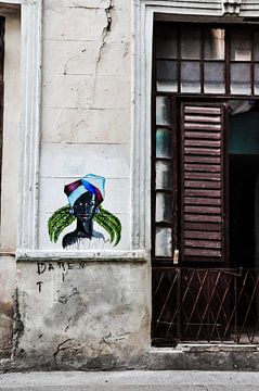 beautiful door and graffiti in havana, cuba by Sabrina Varao Carreiro