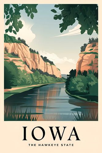 Iowa Vintage Reisposter