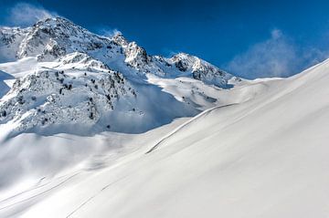 Winter landscape at Saint-Lary-Soulain, Pyrenees by Hilke Maunder